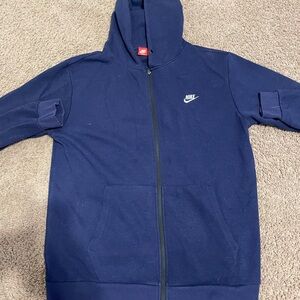 Nike Men's Navy Full-Zip Hoodie size 2xl